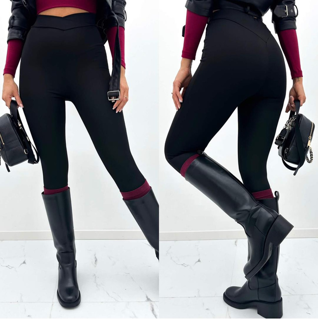 Legginsy klasyczne wysoki stan Emily czarne