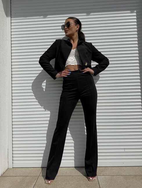 Spodnie dzwony Nela czarne