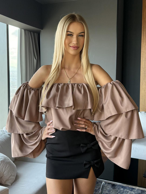 Bluzka Hiszpanka Vasari brązowa