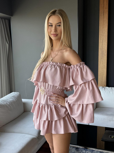 Kombinezon Suzan Vasari pudrowy róż