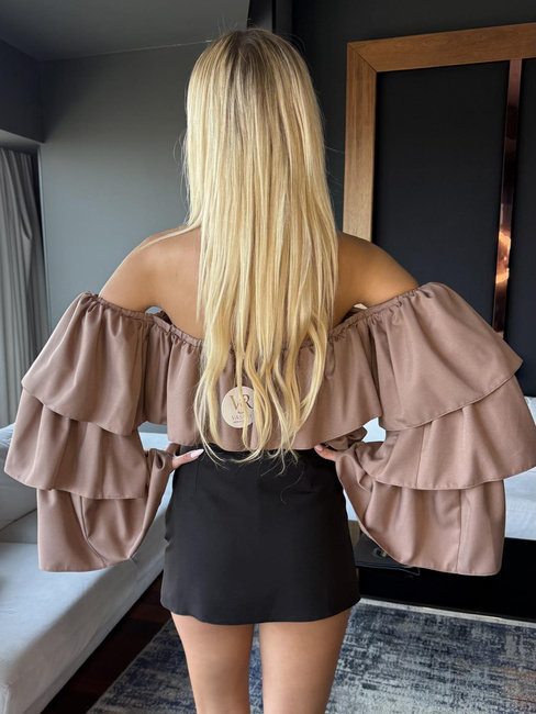 Bluzka Hiszpanka Vasari brązowa