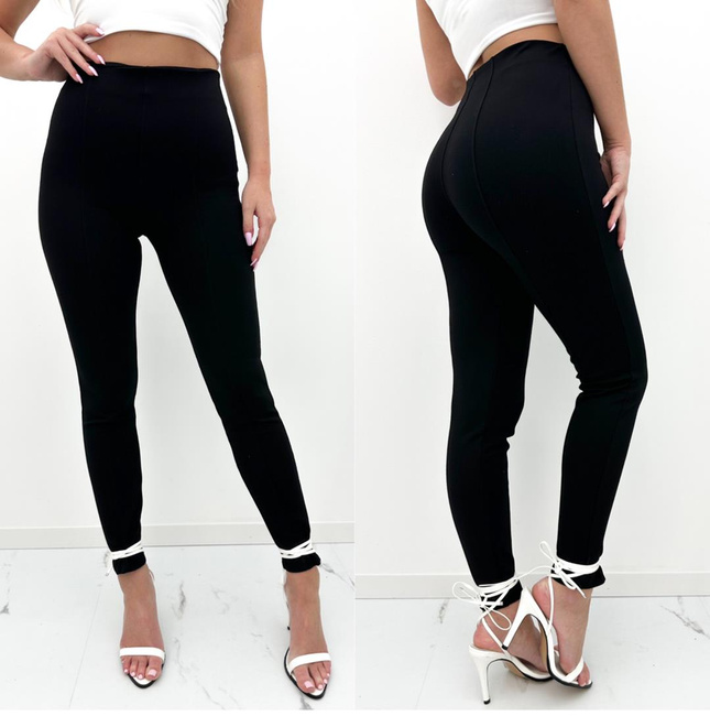 Legginsy z przeszyciami wysoki stan Livia czarne
