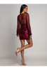 Cekinowa sukienka bordowa